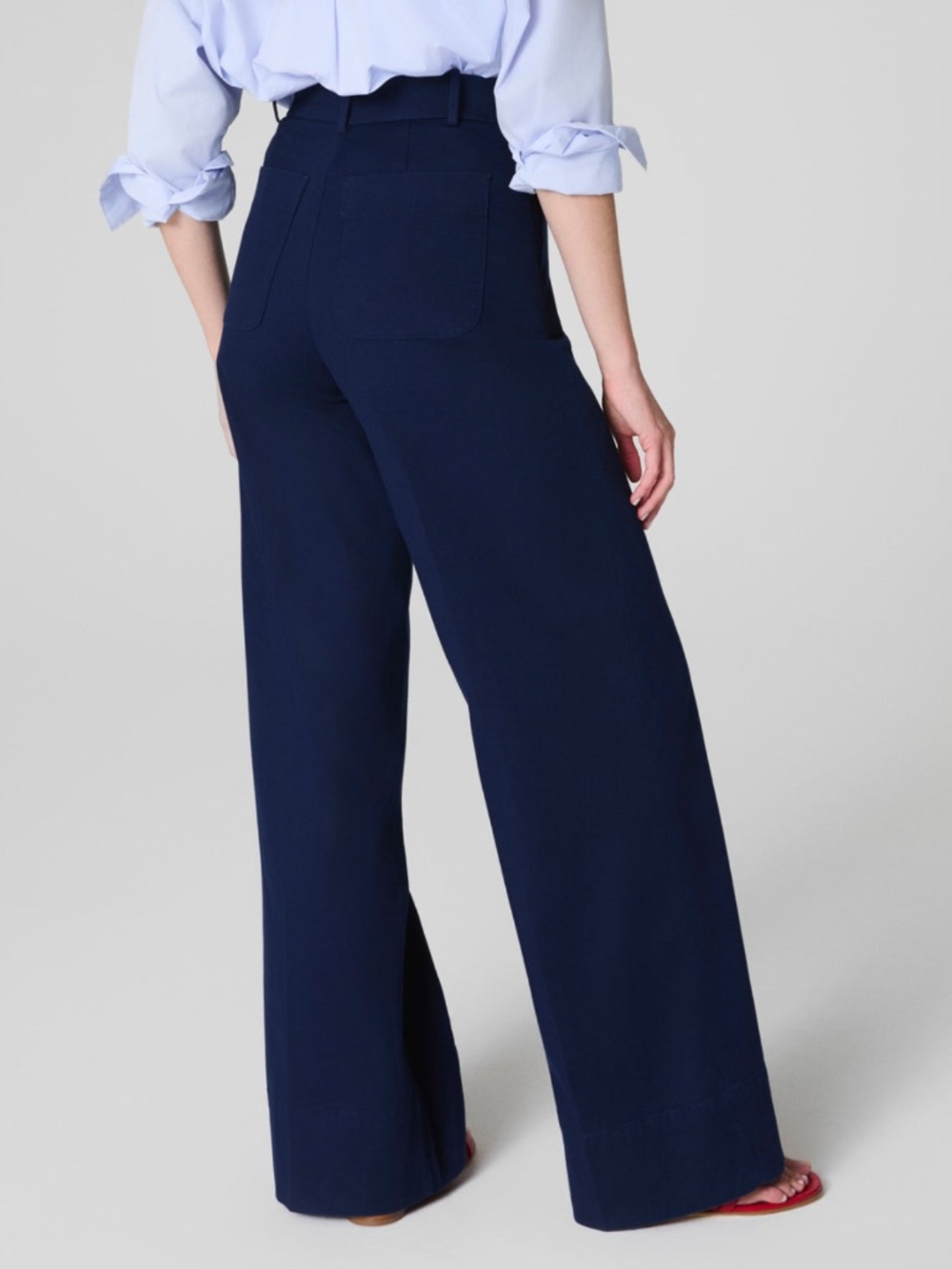 Spanx SPANXsupersmooth Stretch Twill Wide Leg Pant Small - Picture 3 of 16